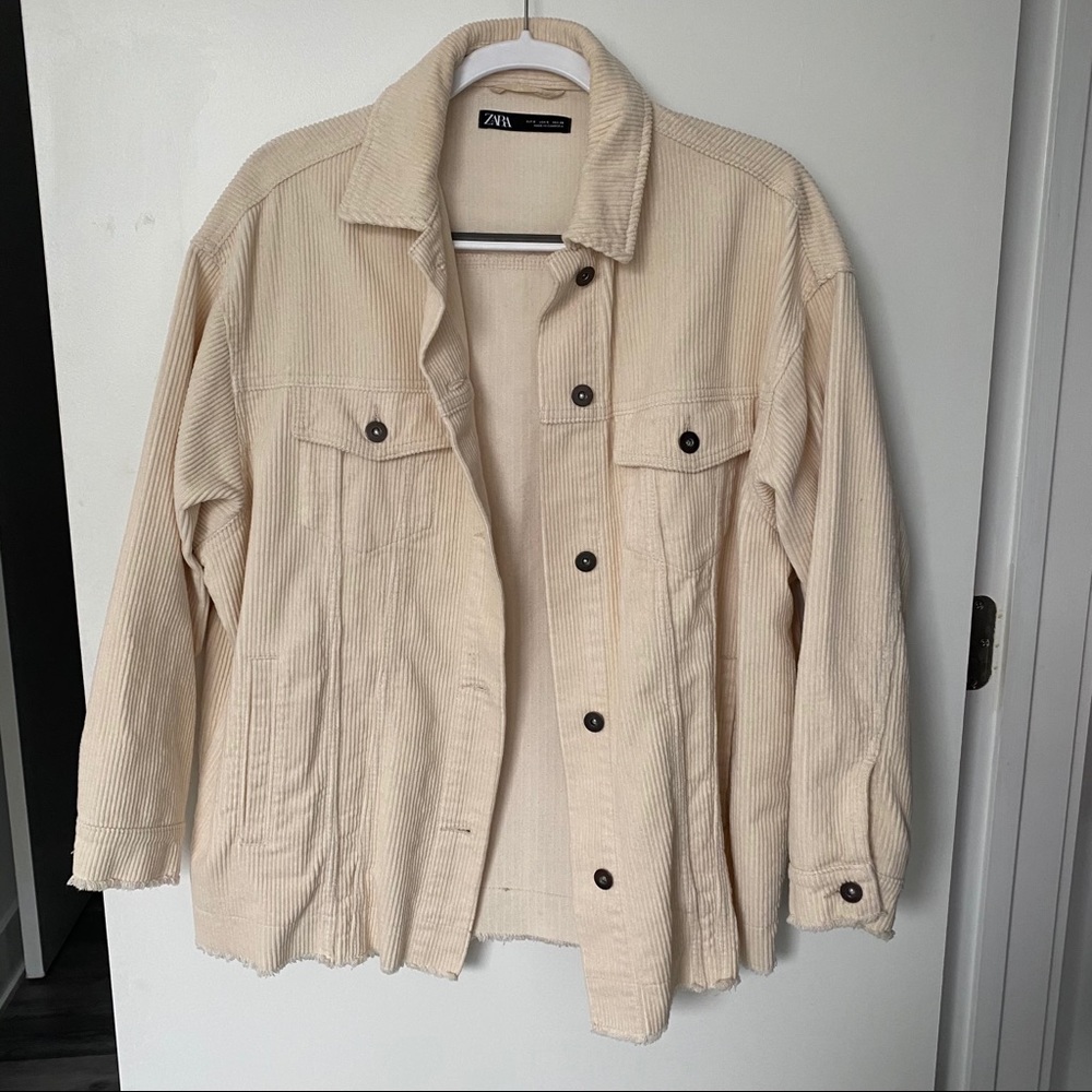 Zara Corduroy Oversized Jacket
